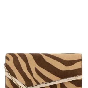 Printed calf hair Emmie clutch