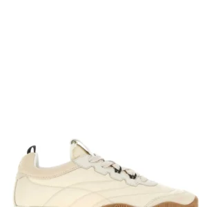 Sand Re-Nylon and suede sneakers
