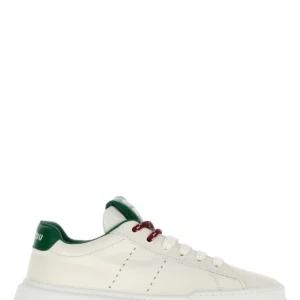 White leather sneakers