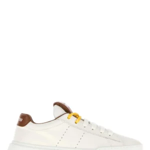 White leather sneakers