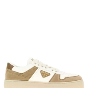 Two-tone leather and suede Downtown Bold sneakers
