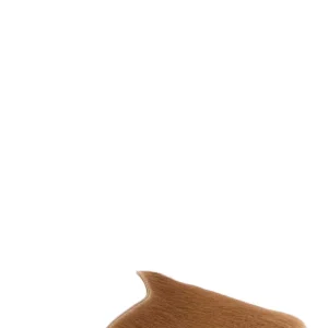 Camel calf hair slippers