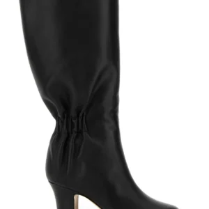 Black leather Jannette 70 boots