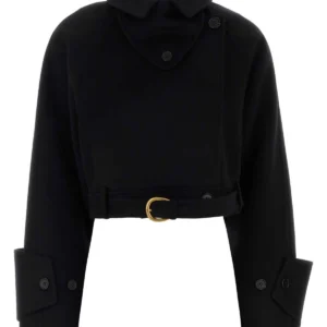 Black wool coat