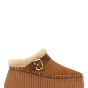 Camel suede Nama slippers