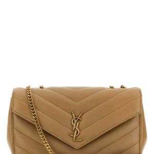 Camel leather medium LouLou shoulder bag