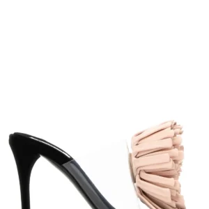Multicolor PVC mules