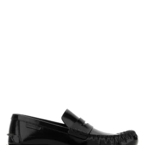 Black leather Truman loafers
