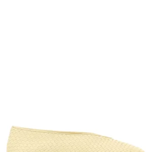 Pastel yellow leather Rosa ballerinas