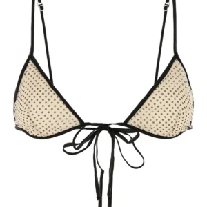 Printed chiffon bra
