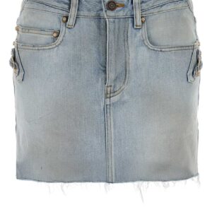 Denim mini skirt