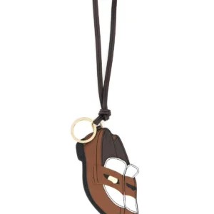 Multicolor leather keyring