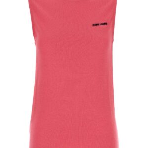 Fluo pink cashmere blend vest