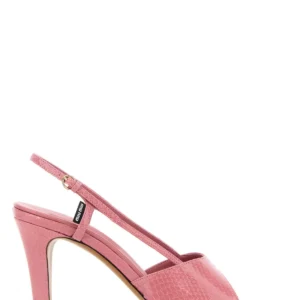 Pink leather sandals
