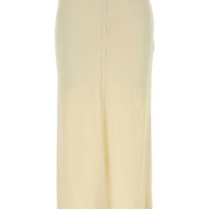 Ivory stretch viscose skirt