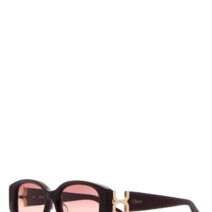 Burgundy acetate sunglasses