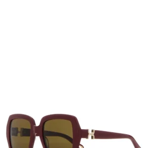 Burgundy acetate sunglasses