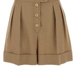 Biscuit viscose blend shorts