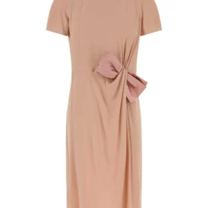 Pink crepe dress