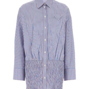 Embroidered poplin shirt