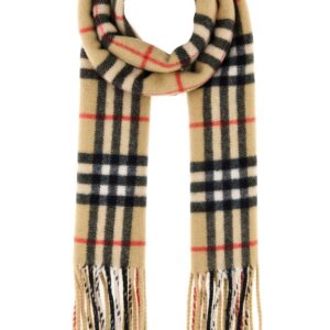 Embroidered cashmere scarf