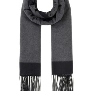 Dark grey silk scarf