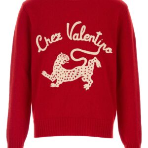 Red wool sweater