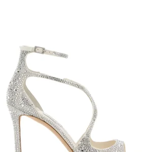 Embellished satin Azia 95 sandals
