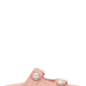 Pink boucle Fayence slippers