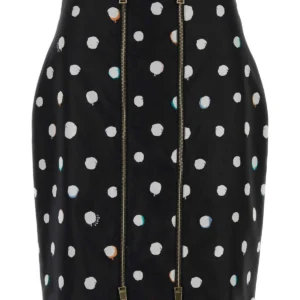Printed taffeta skirt