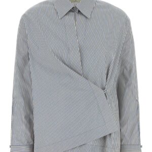 Embroidered poplin shirt