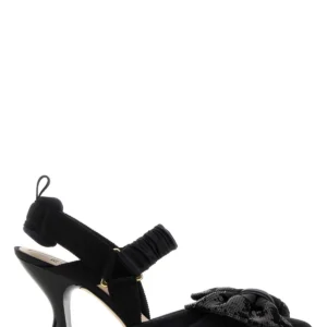 Black mesh ColibrÃ¬ pumps