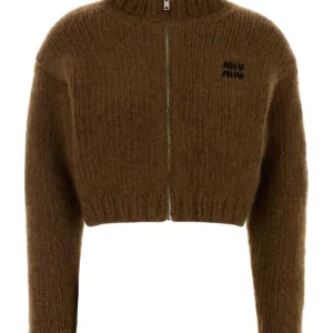 Brown cashmere cardigan