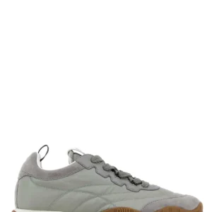 Grey Re-Nylon and suede sneakers