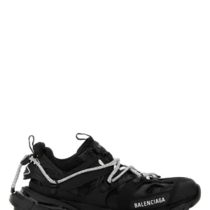 Black mesh and rubber Track Trail Laces sneakers