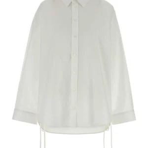 White poplin oversize shirt