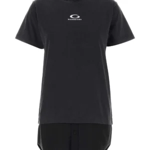 Slate cotton t-shirt dress