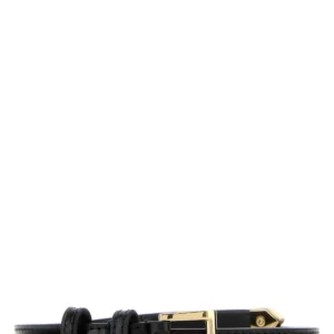 Black leather belt