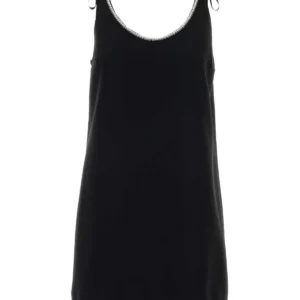 Black sable mini dress