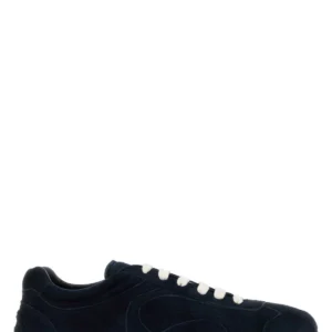 Dark blue suede Montecarlo sneakers