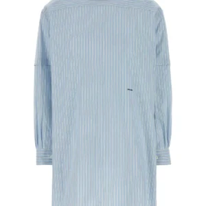 Embroidered poplin blouse