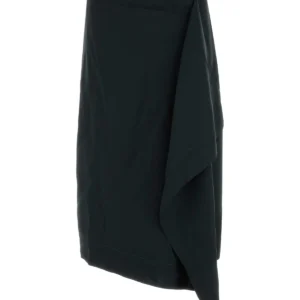 Black wool skirt