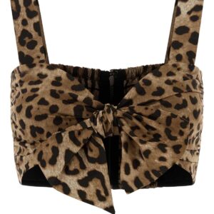 Printed poplin top