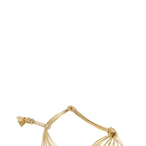 Gold leather sandals