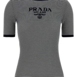 Embroidered silk t-shirt