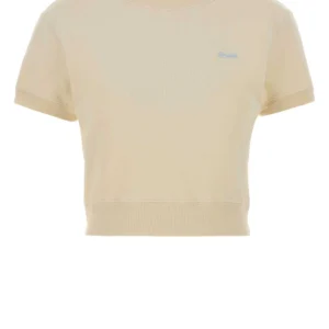 Pastel yellow cotton t-shirt