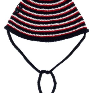 Embroidered crochet bucket hat