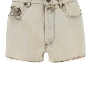 White denim shorts