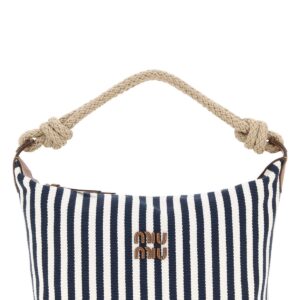 Embroidered canvas shopping bag