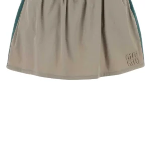 Dove grey twill pant-skirt